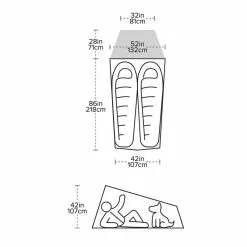 Tente Ultralégère Big Agnes Fly Creek HV UL2 Solution Dye Gray/Greige -Big Agnes Boutique tente ultralegere big agnes fly creek hv ul2 solution dye graygreige 4